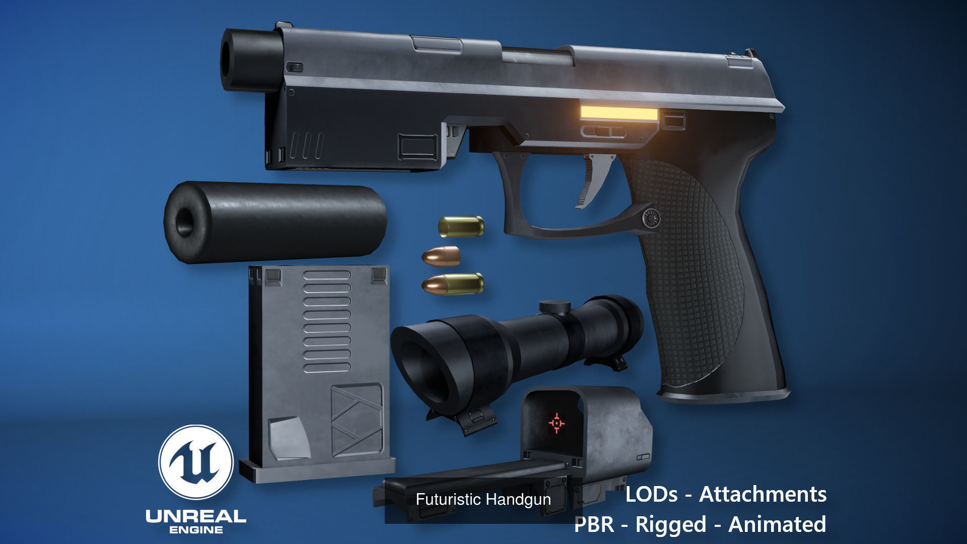 Futuristic Weapons 3D Model Collection_7