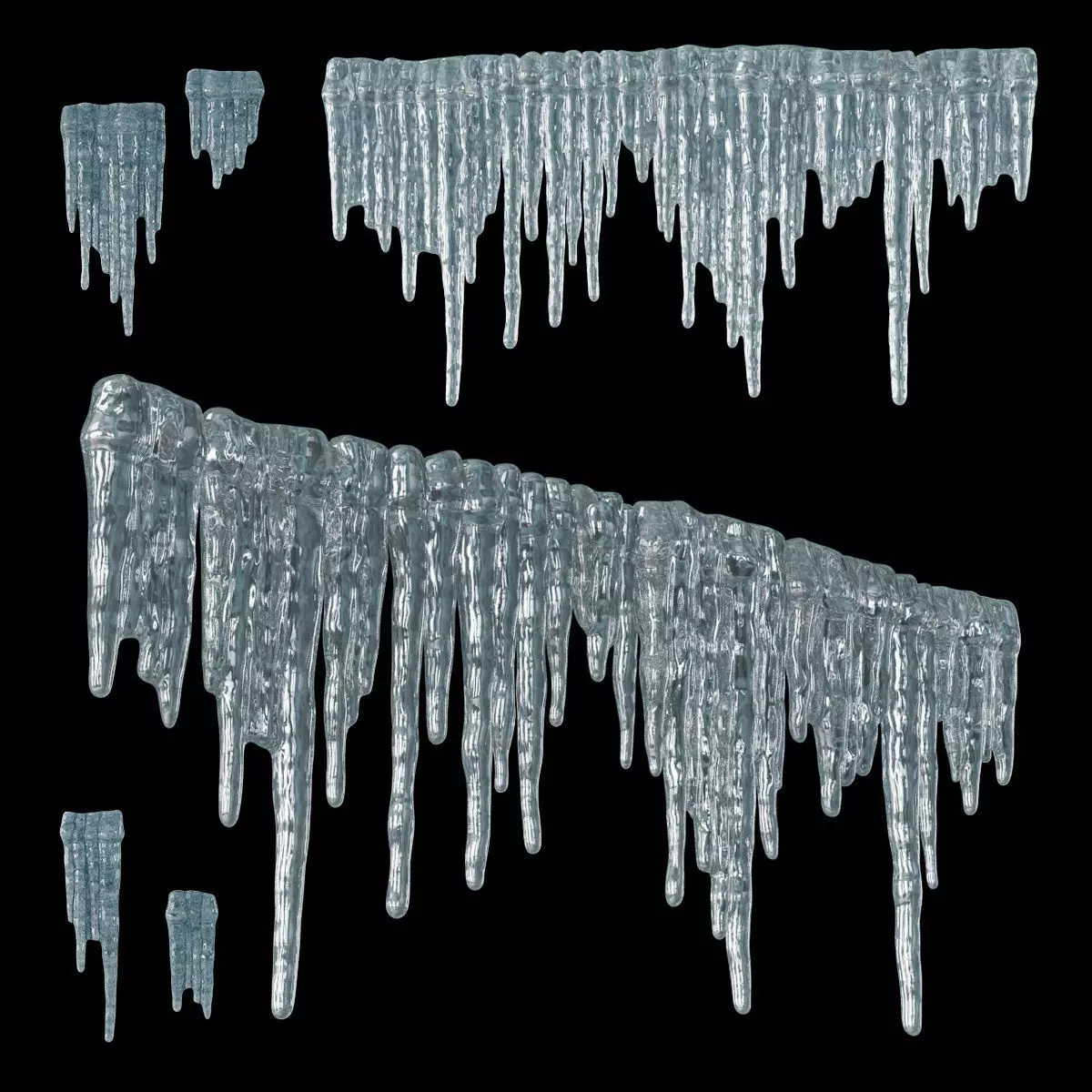Icicles 3D model_0
