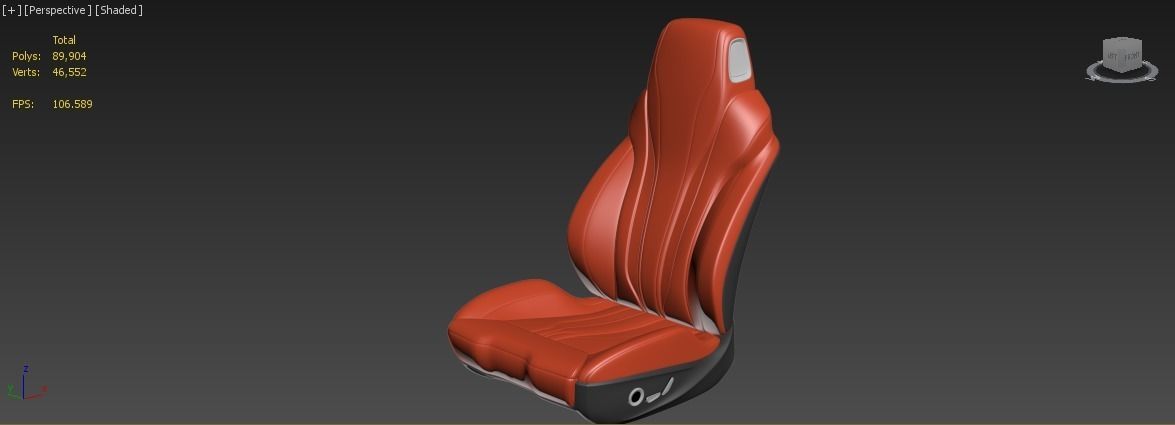 car seat 3D model_7