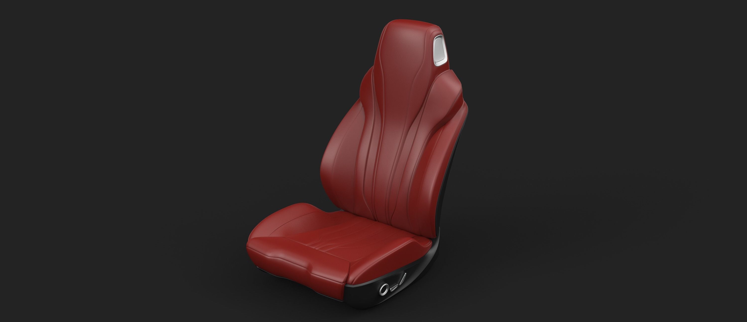 car seat 3D model_3