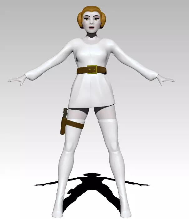 Princess Leia 3D model