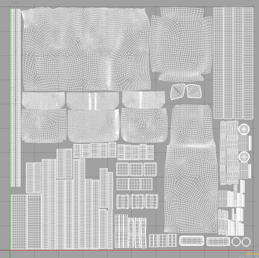 Backpack in tan with straps Low-poly 3D model_6