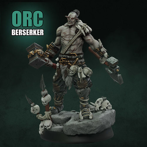 ORC BERSERKER 3D print model