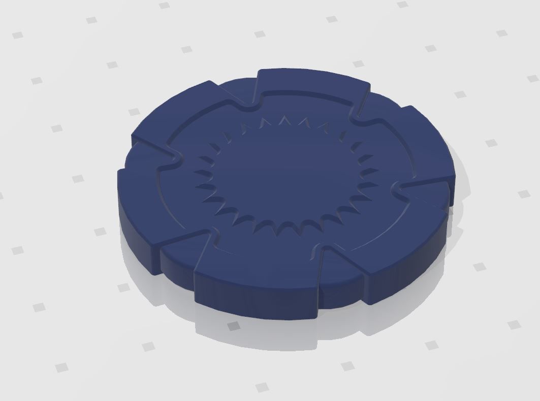 Set of 3D printable poker chips 3D print model_4