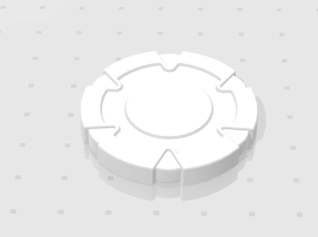 Set of 3D printable poker chips 3D print model_1