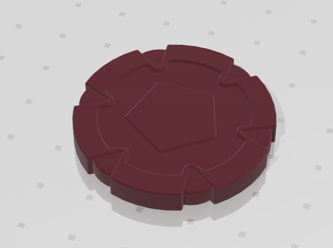 Set of 3D printable poker chips 3D print model_2