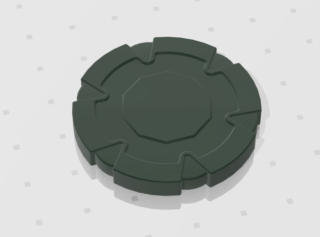 Set of 3D printable poker chips 3D print model_3