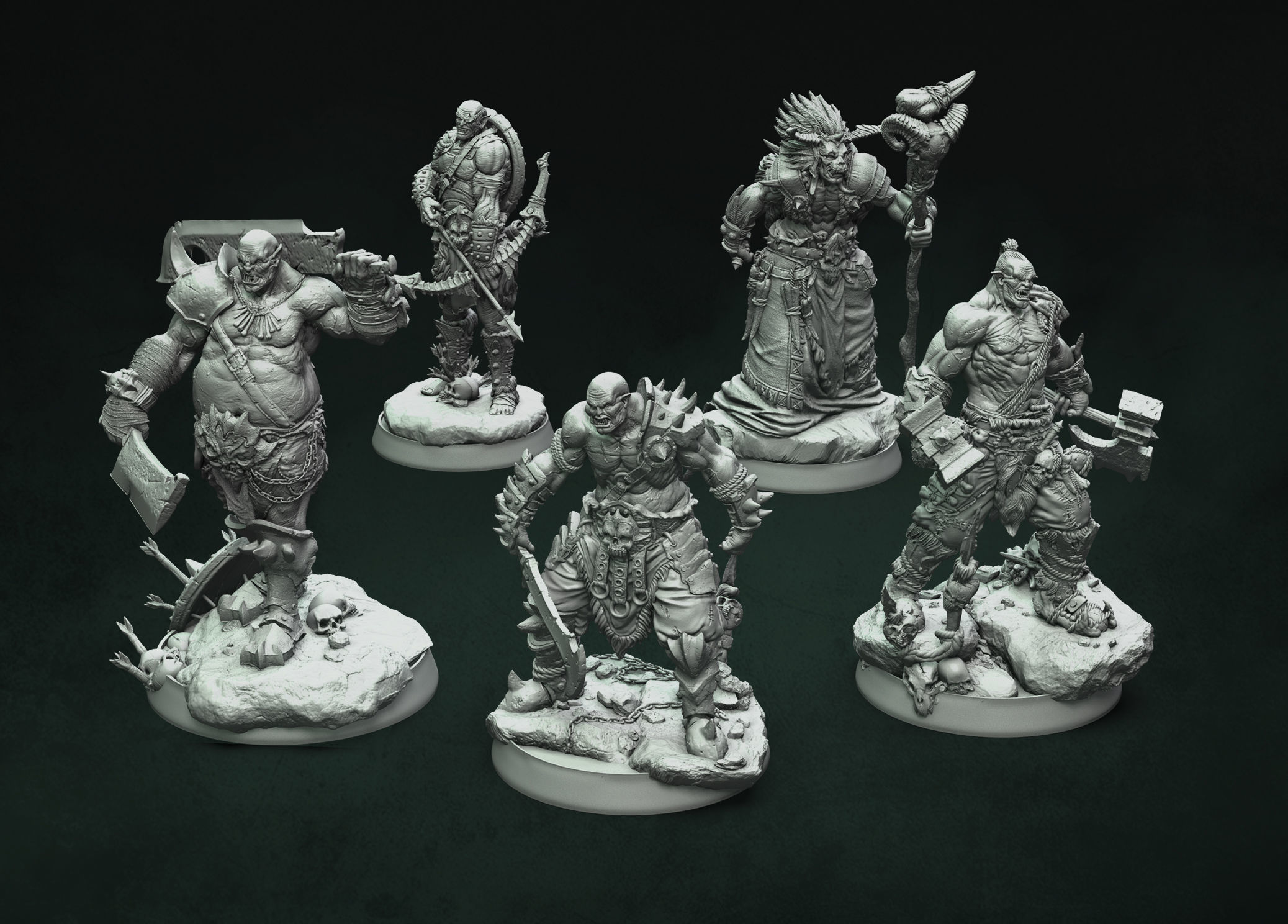 ORC HORDE set 3D print model_1