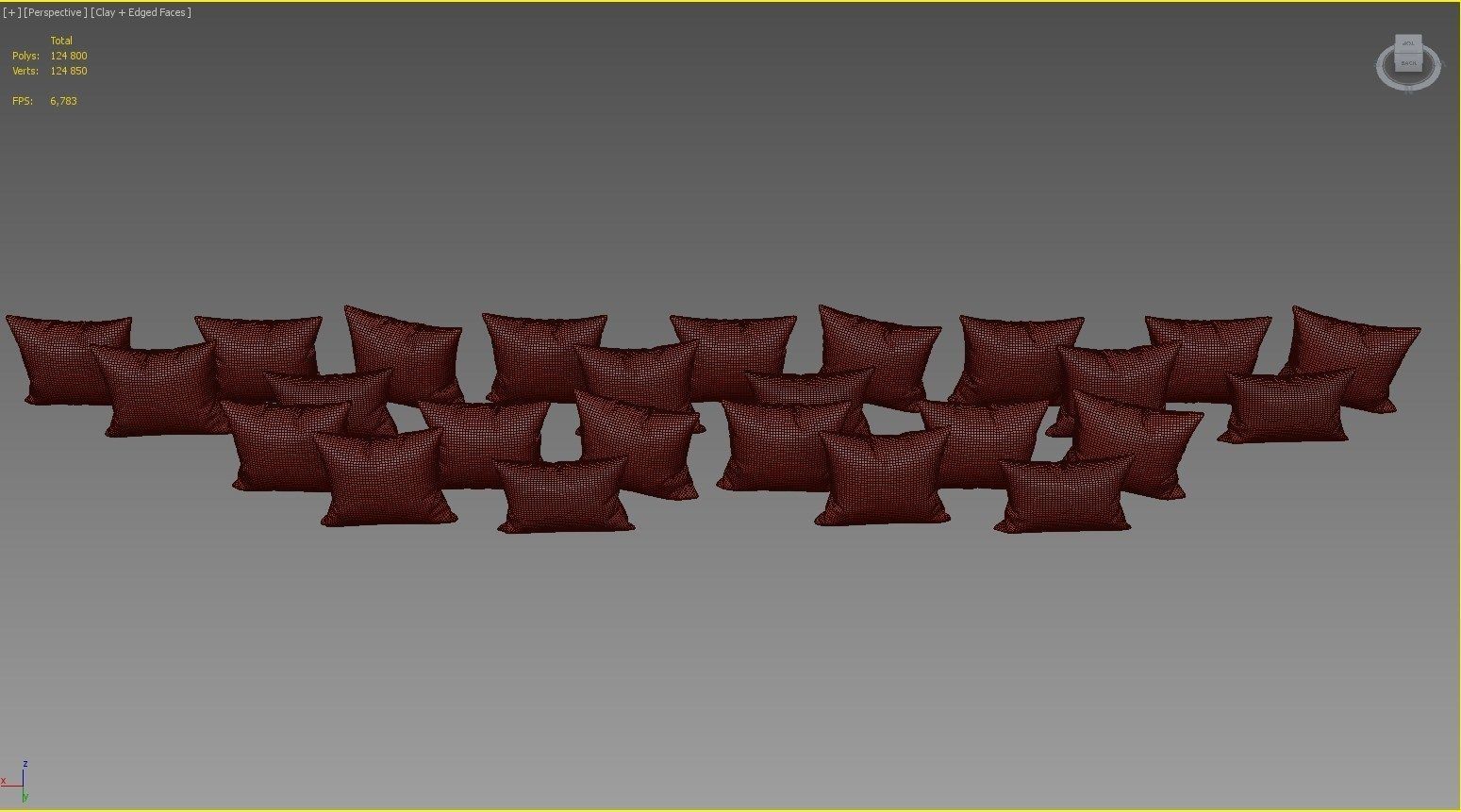 Decorative set pillow HM 3D model_14