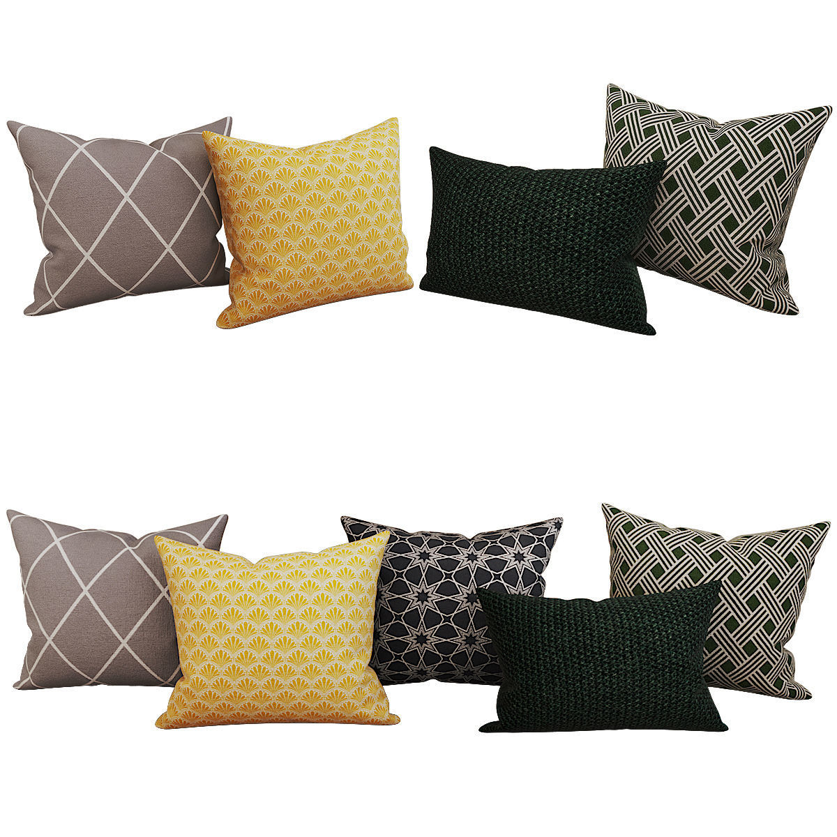 Decorative set pillow HM 3D model_9