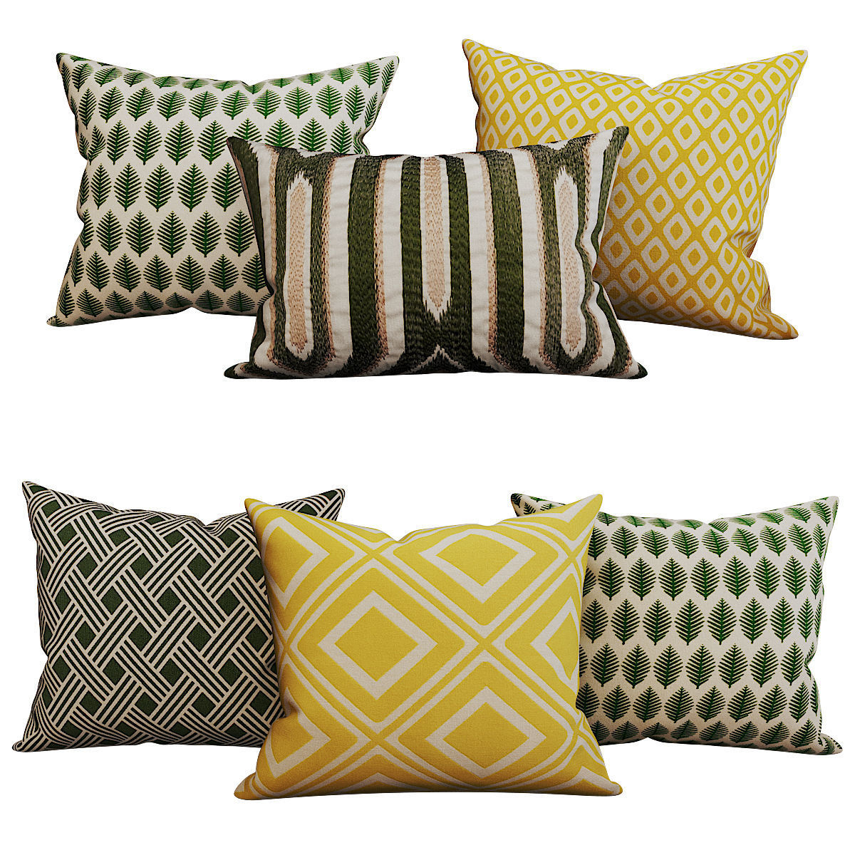 Decorative set pillow HM 3D model_2