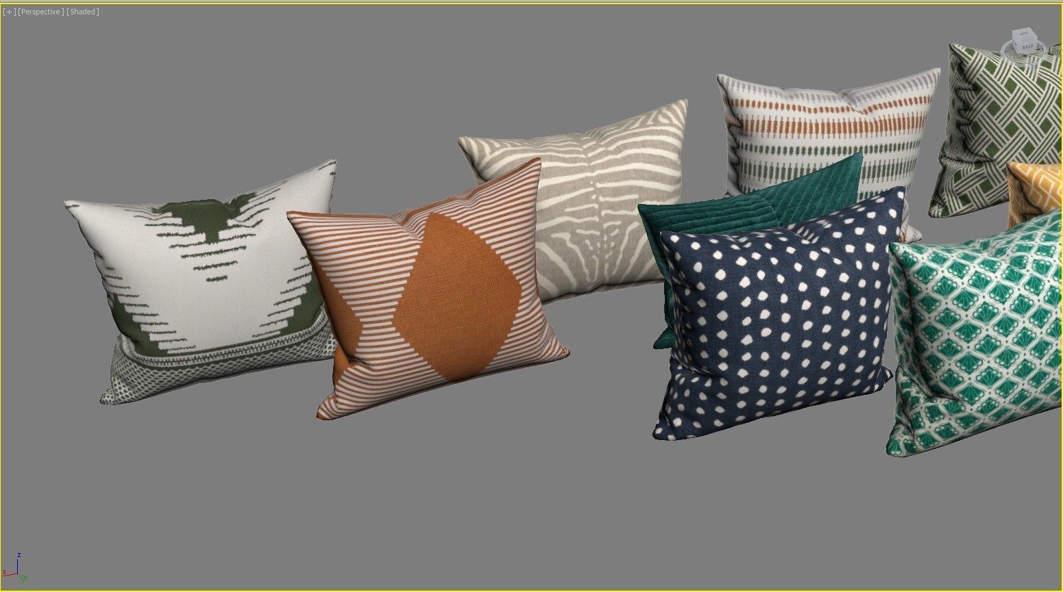 Decorative set pillow HM 3D model_13