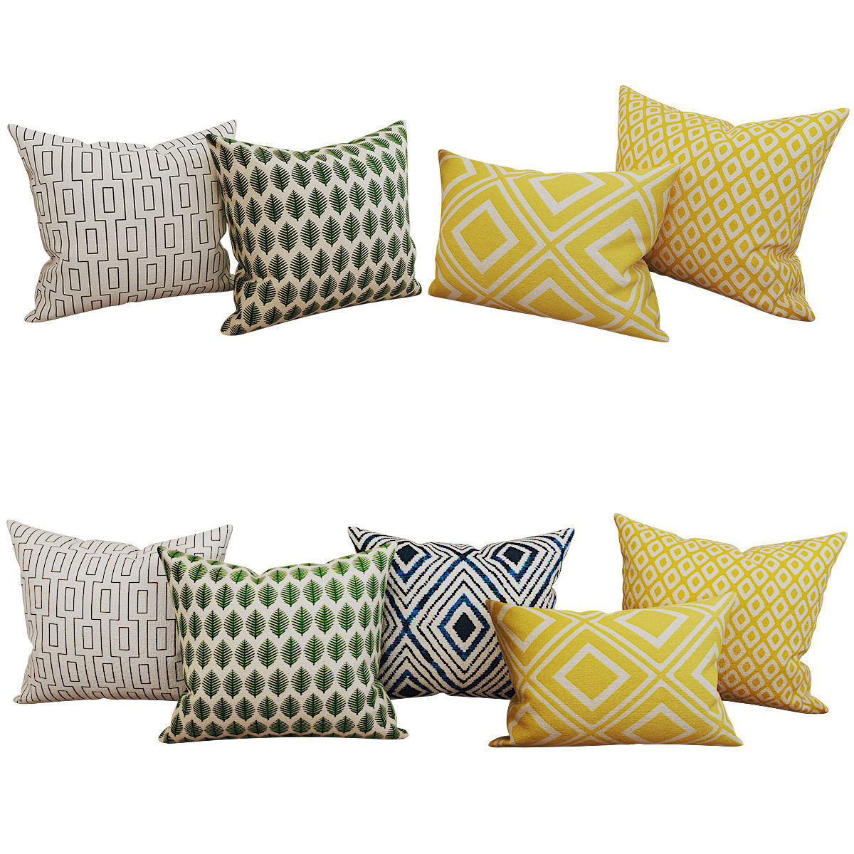 Decorative set pillow HM 3D model_5