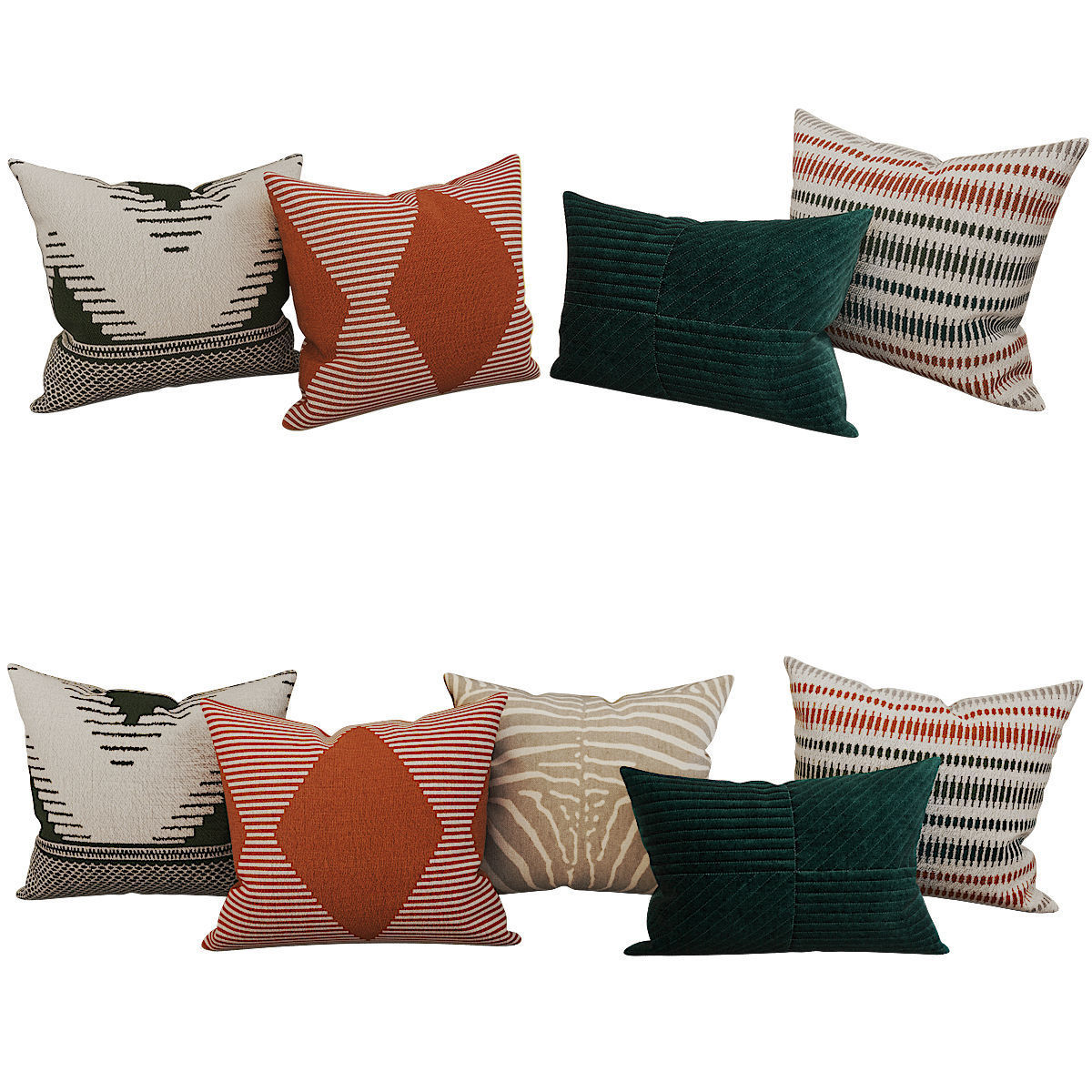 Decorative set pillow HM 3D model_3