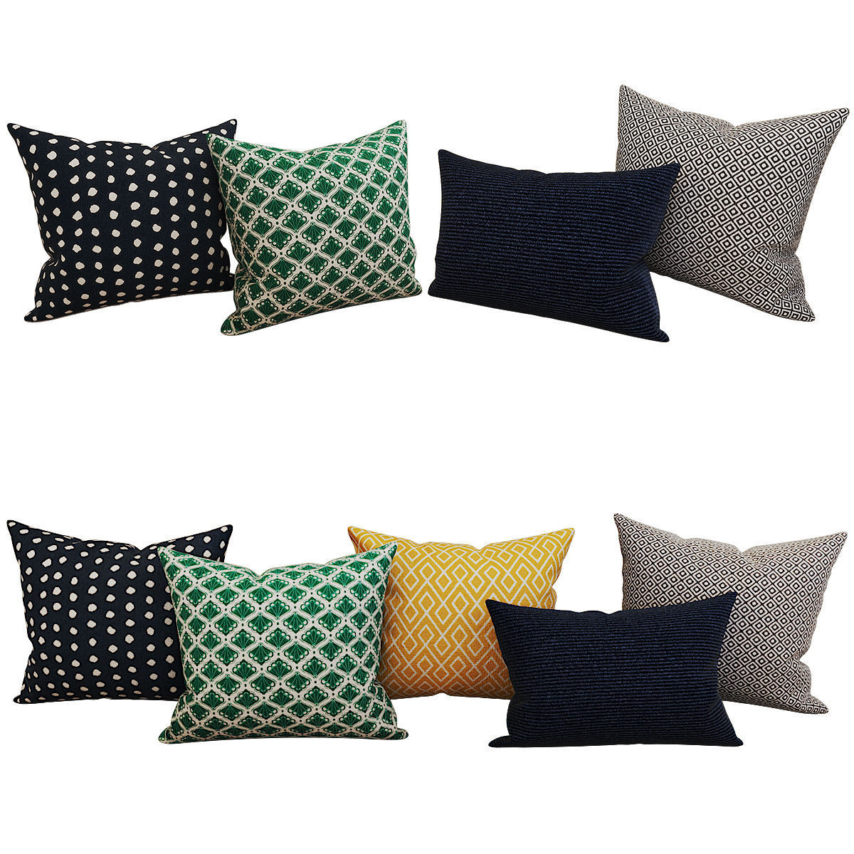 Decorative set pillow HM 3D model_7
