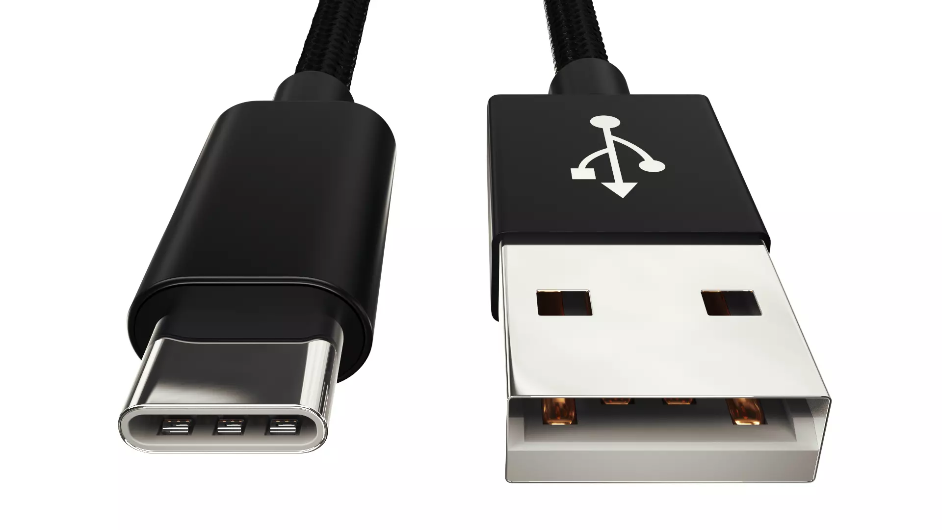 USB and USB TYPE C 3D model