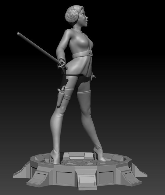 Princess Leia Organa 3D print model_6