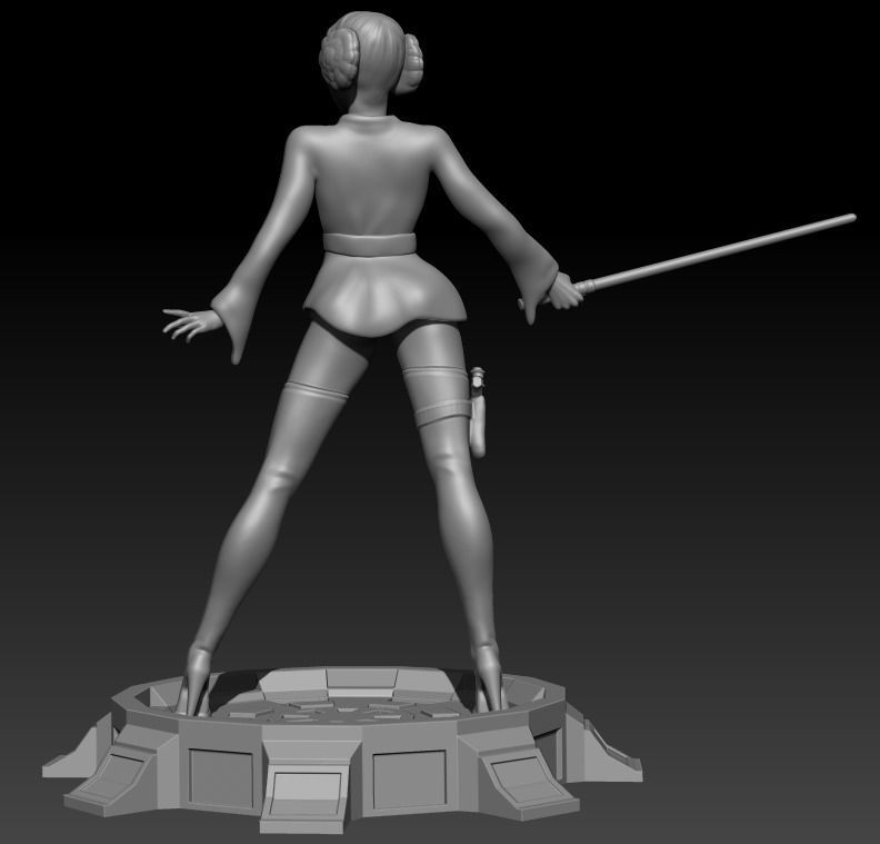 Princess Leia Organa 3D print model_5