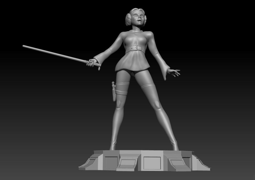 Princess Leia Organa 3D print model_8