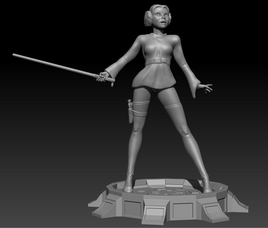 Princess Leia Organa 3D print model_1