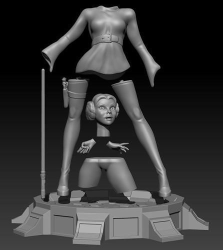 Princess Leia Organa 3D print model