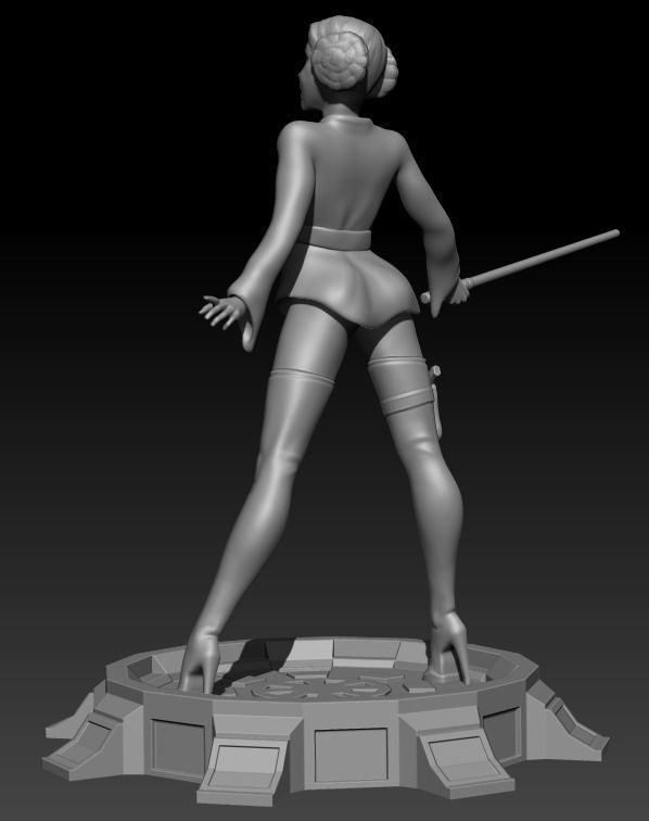 Princess Leia Organa 3D print model_4