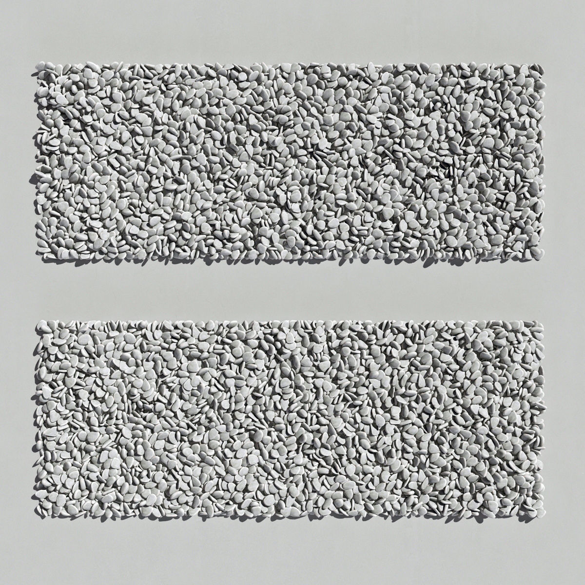 Road white pebble 3D model_6