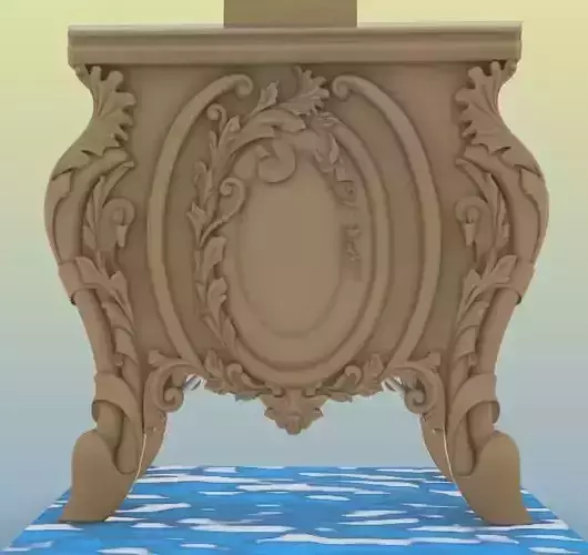 bedside table design STL 