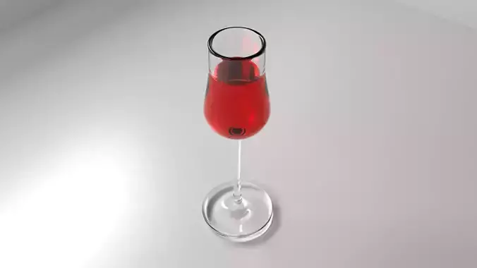 Wine Glass 2 with Liquid