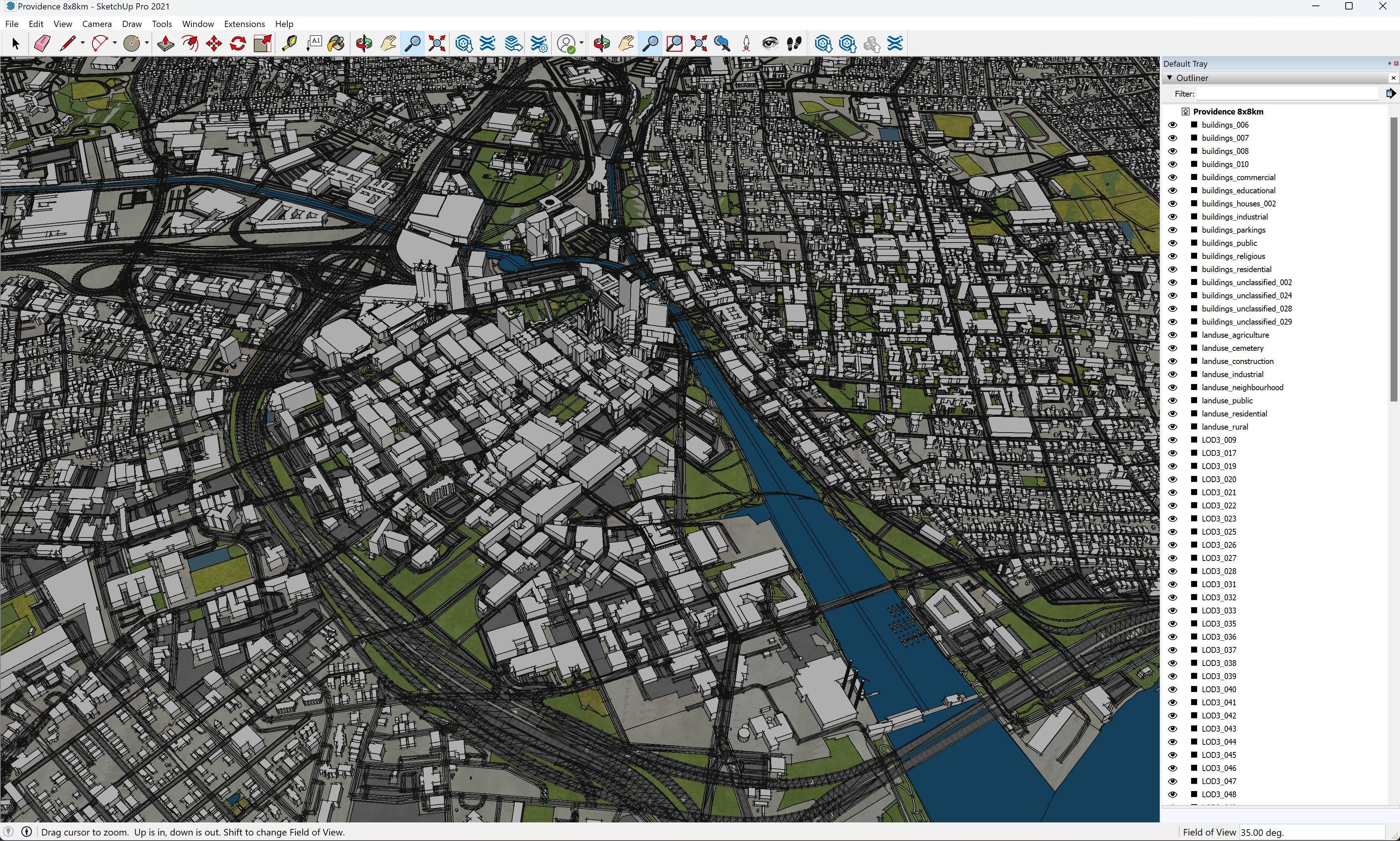 Providence  Low-poly 3D model_19