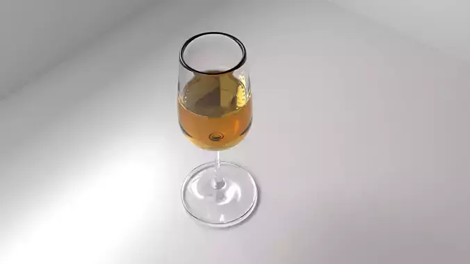 Wine Glass 3 with Liquid