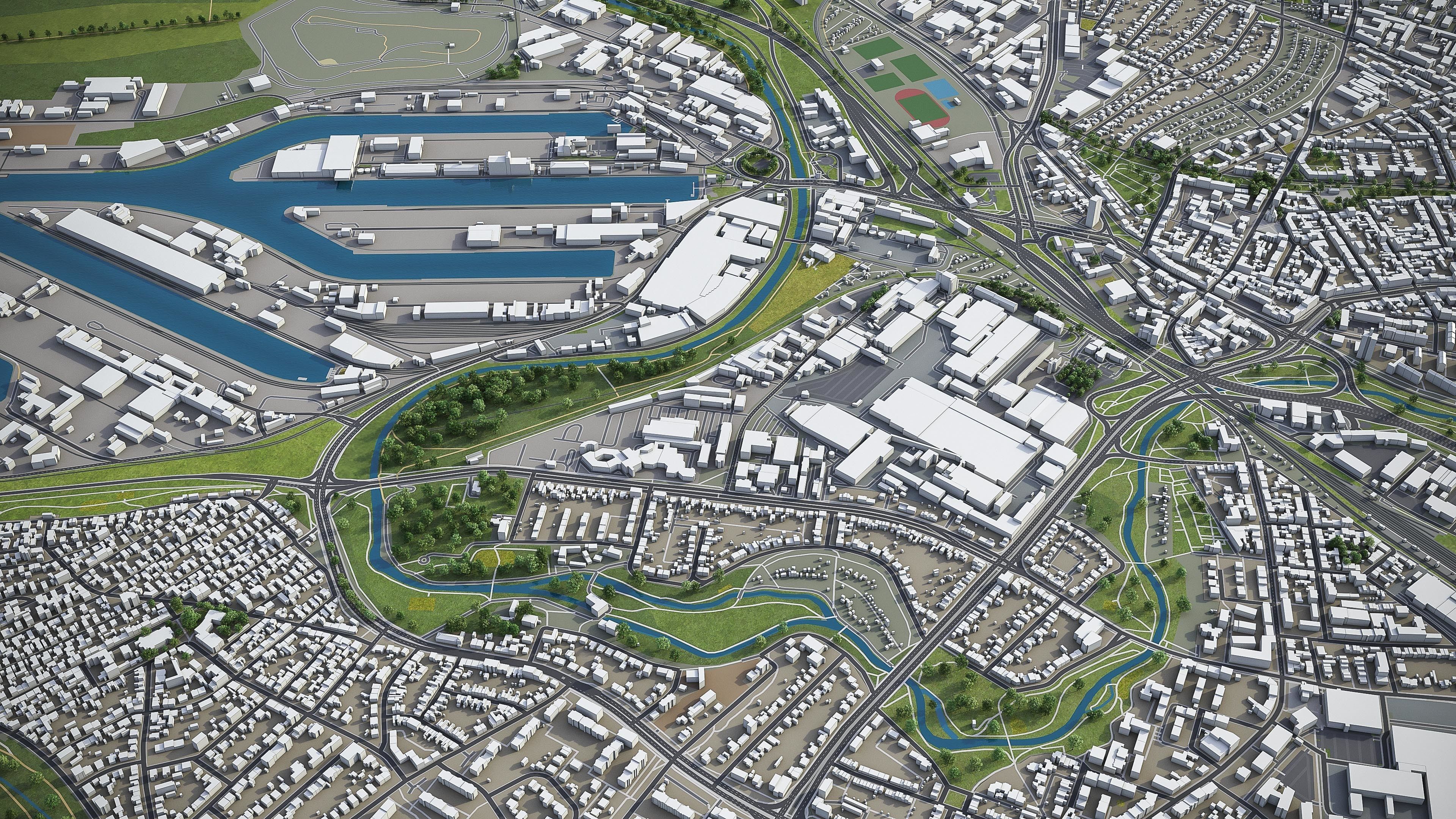 Karlsruhe Low-poly 3D model_8