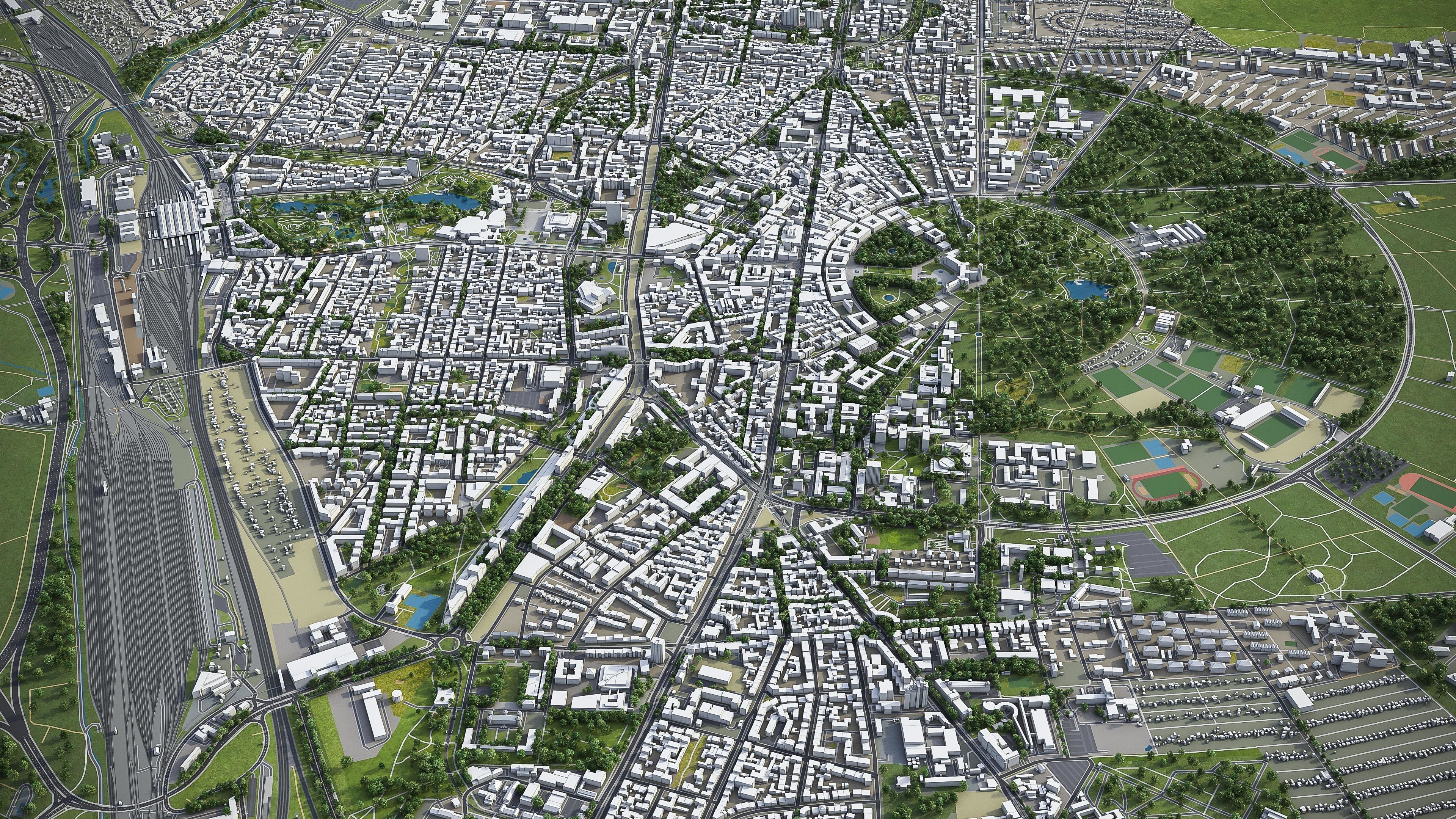 Karlsruhe Low-poly 3D model_6