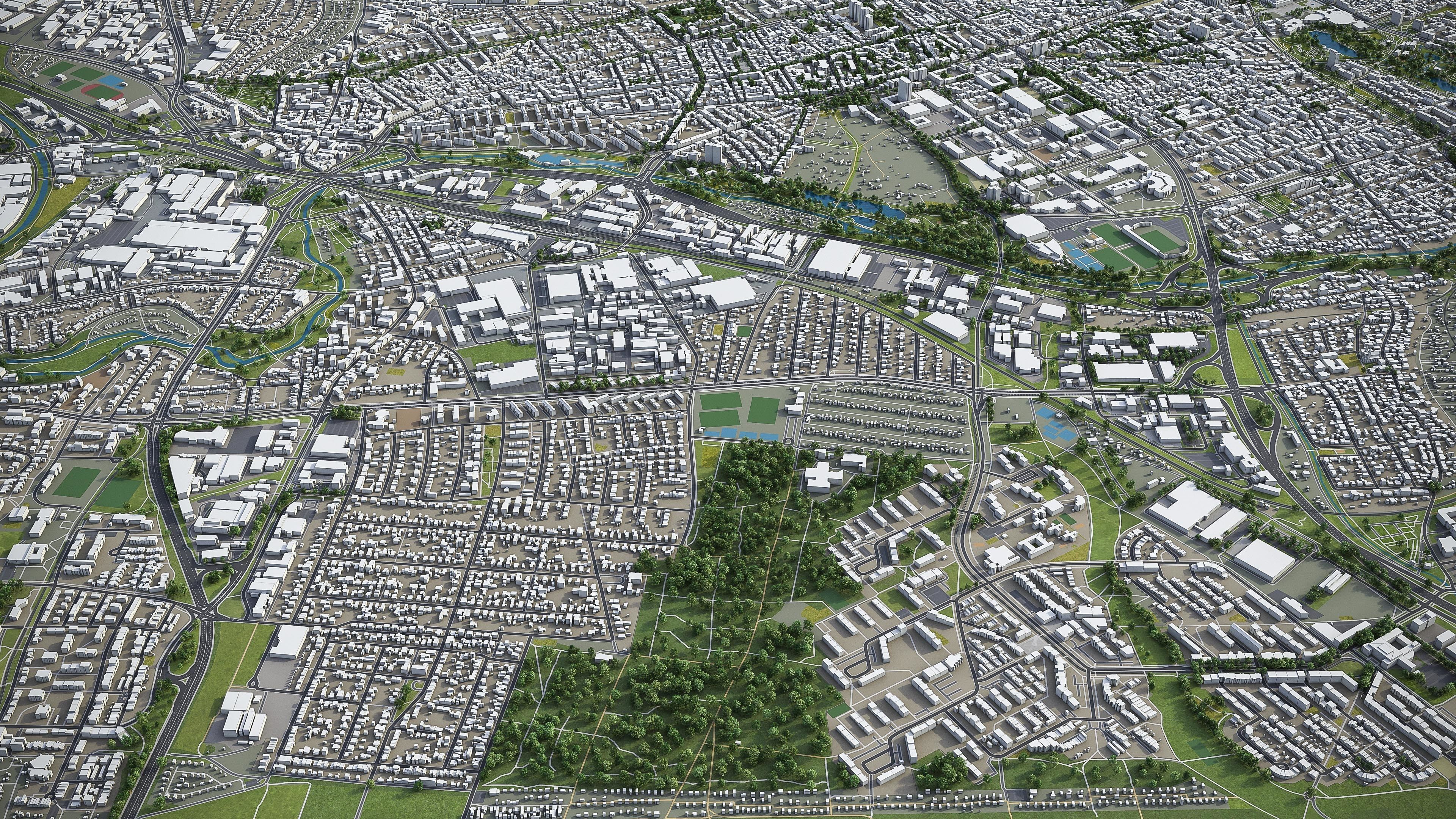 Karlsruhe Low-poly 3D model_7