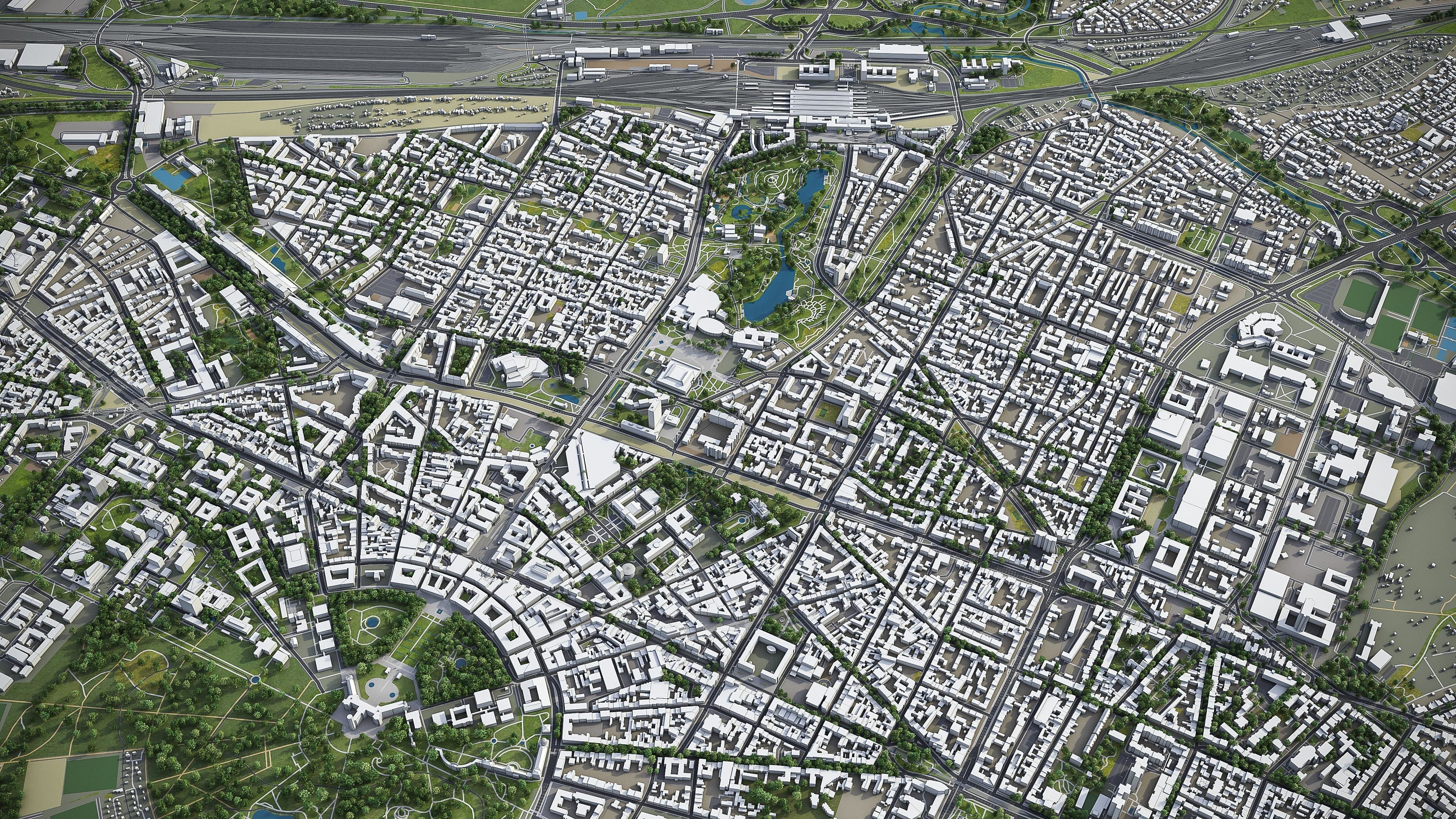 Karlsruhe Low-poly 3D model_5