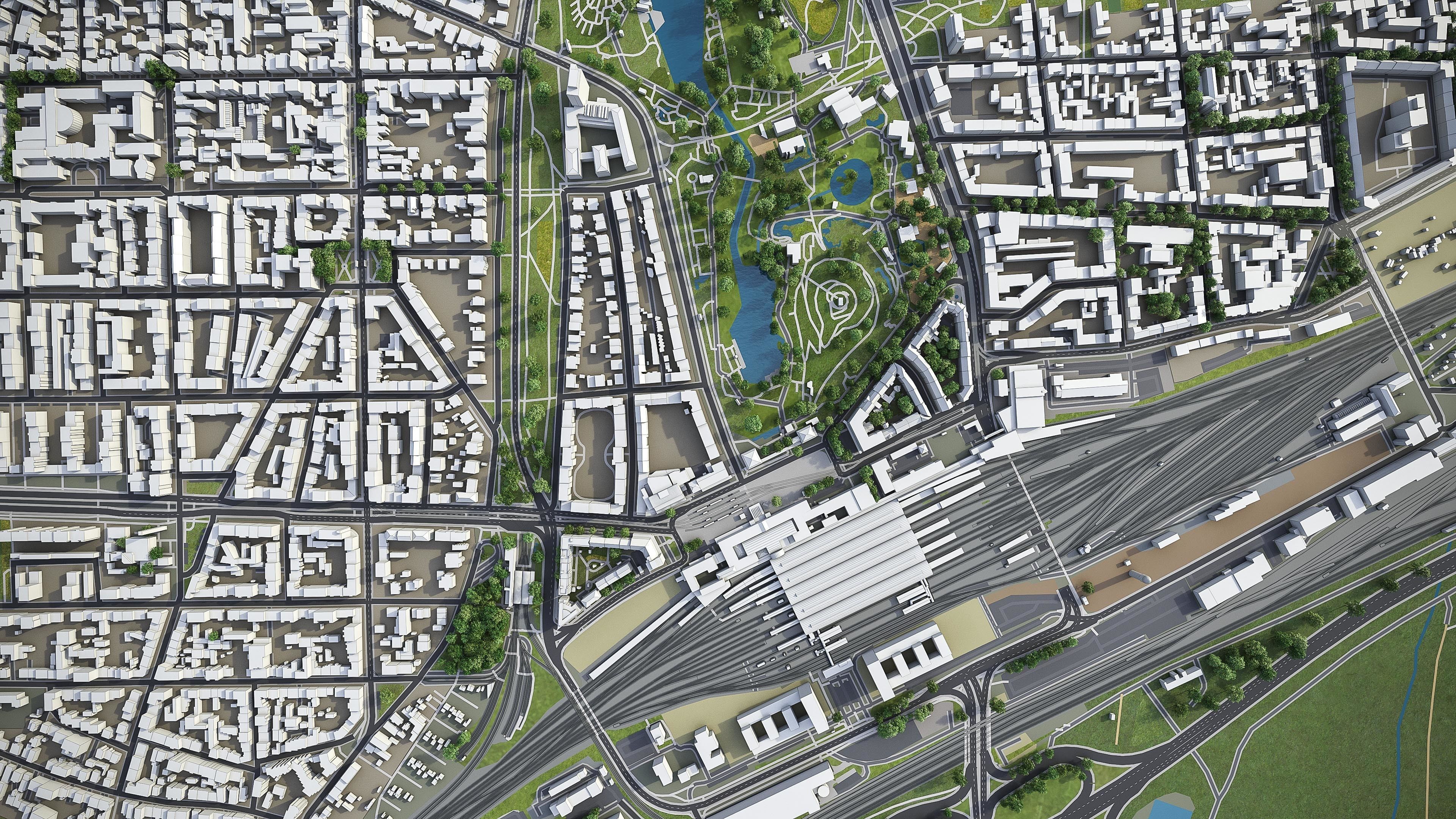 Karlsruhe Low-poly 3D model_9