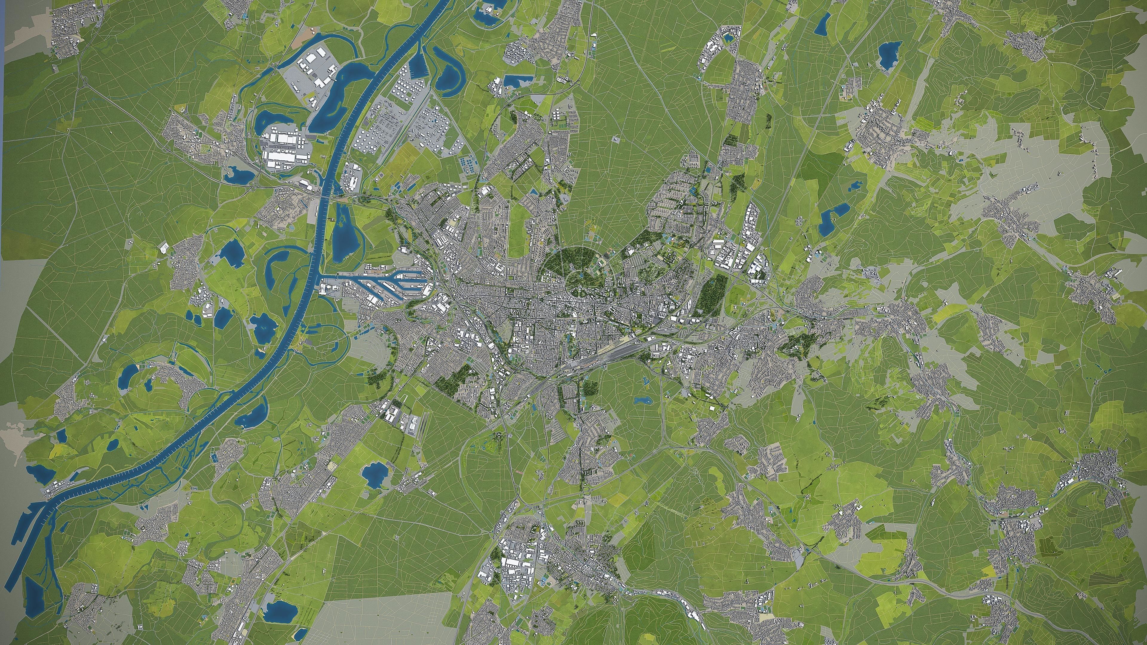 Karlsruhe Low-poly 3D model_12