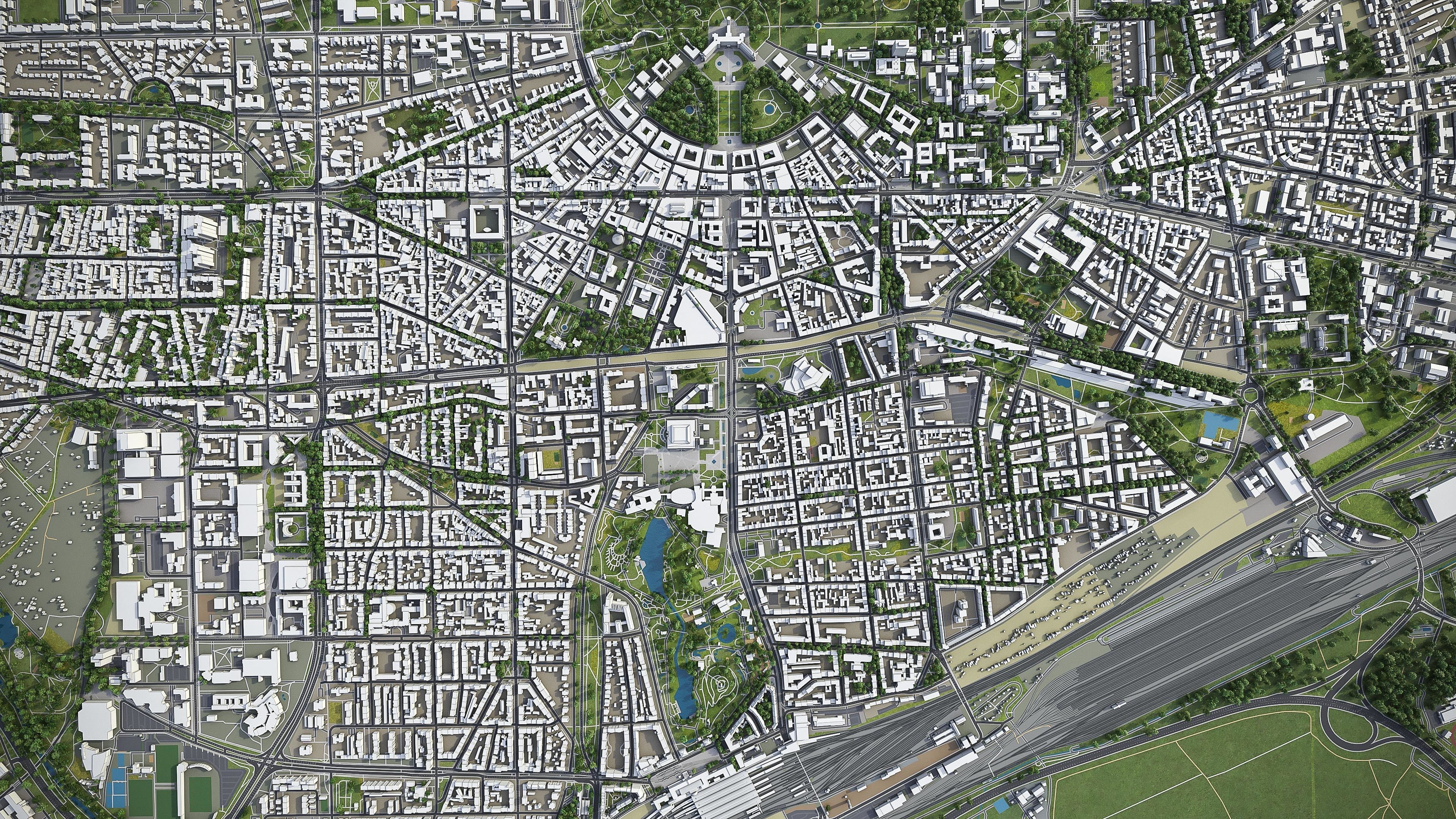 Karlsruhe Low-poly 3D model_10