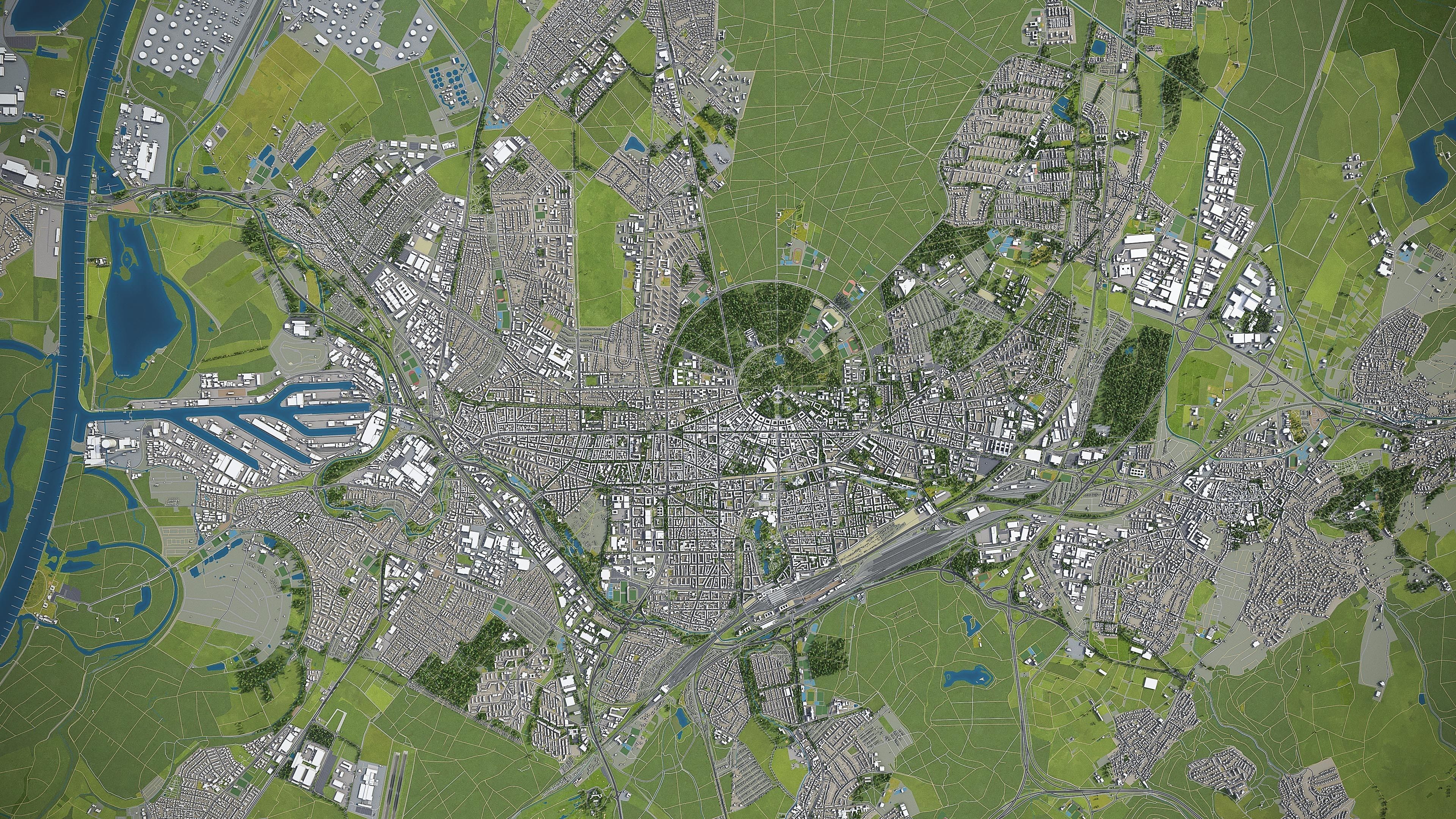 Karlsruhe Low-poly 3D model_11