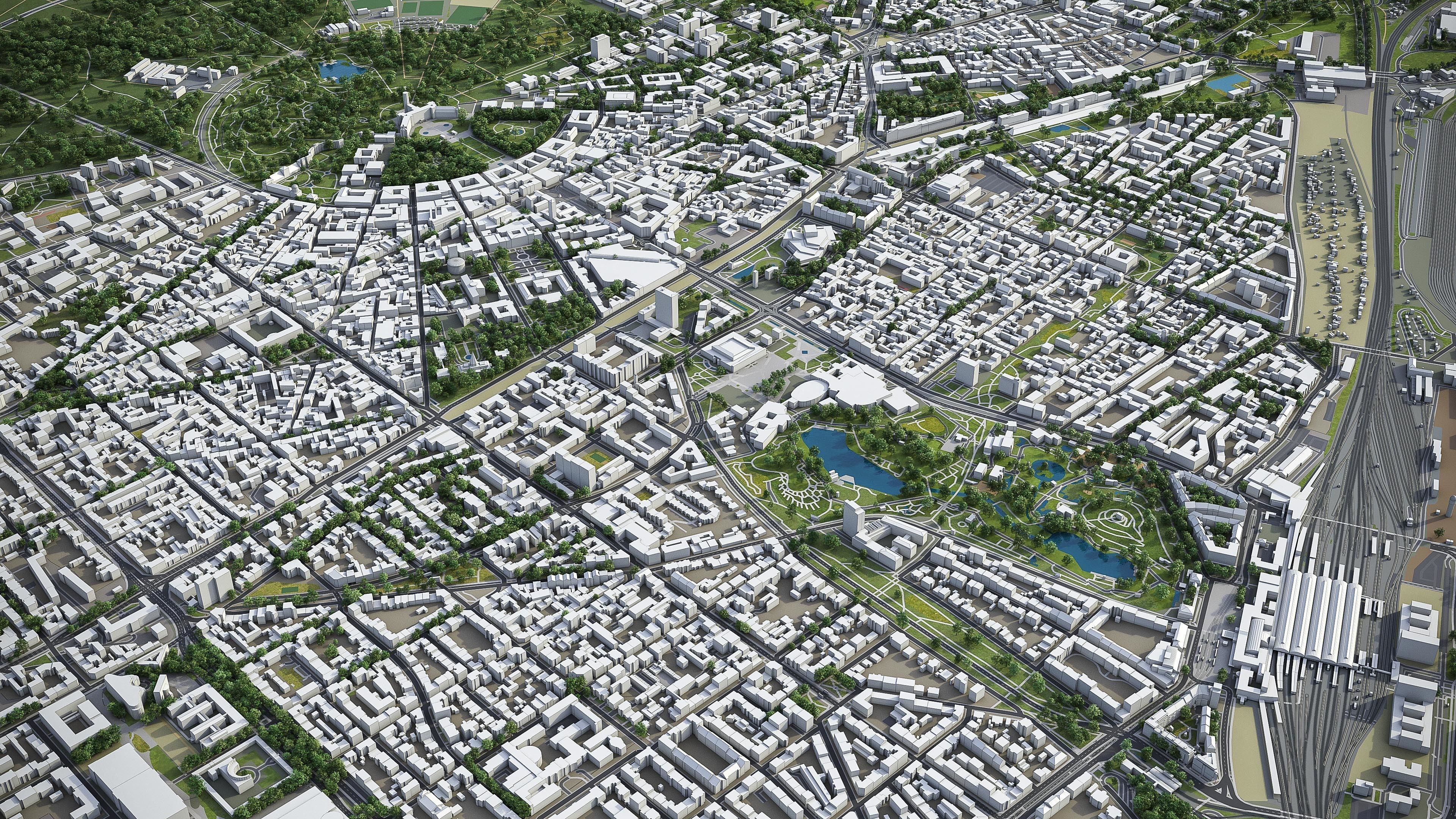 Karlsruhe Low-poly 3D model_3