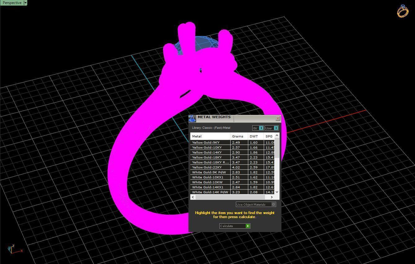 Engagement Crown Ring 3D print model_5
