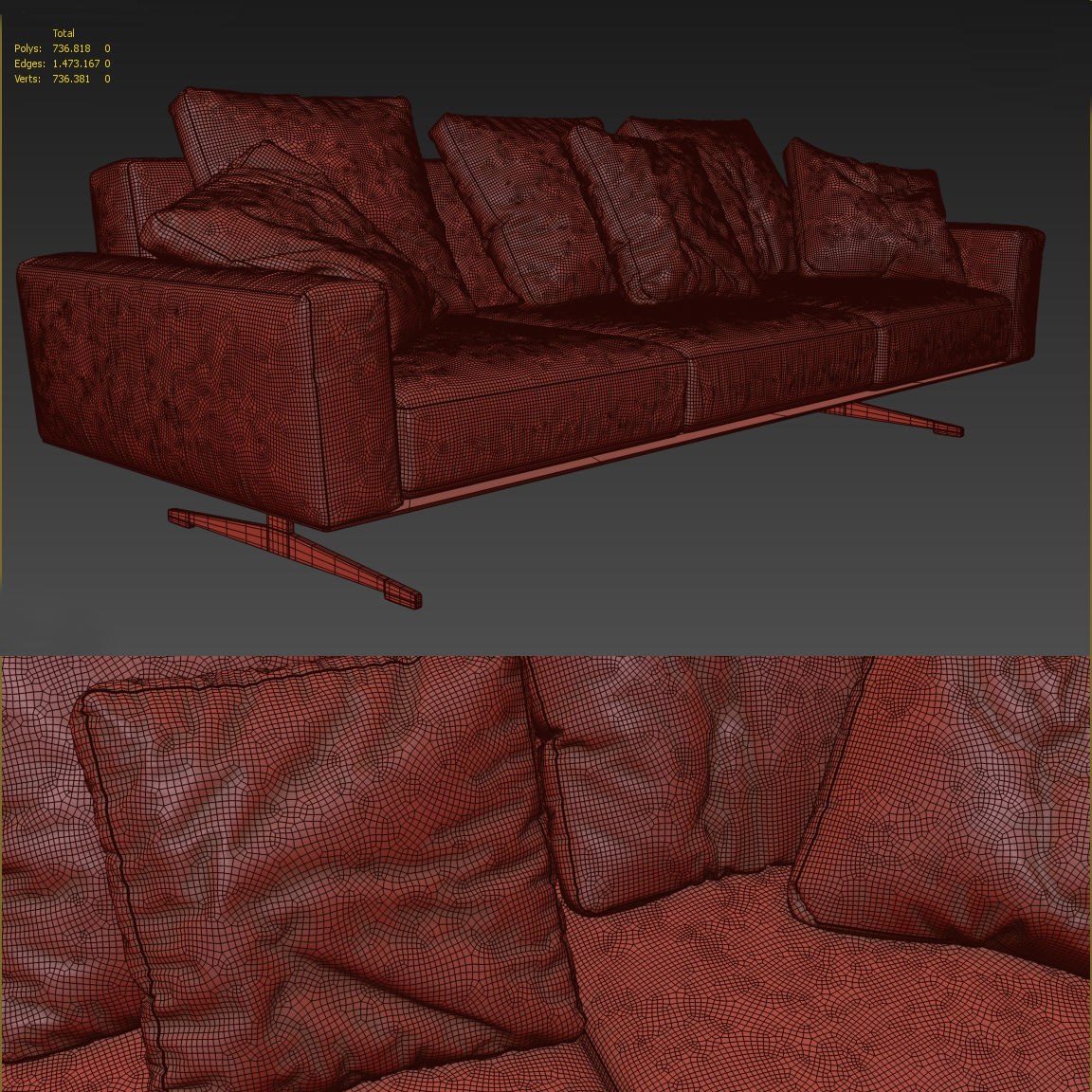 Flexform Soft Dream Sofa 3D model_4
