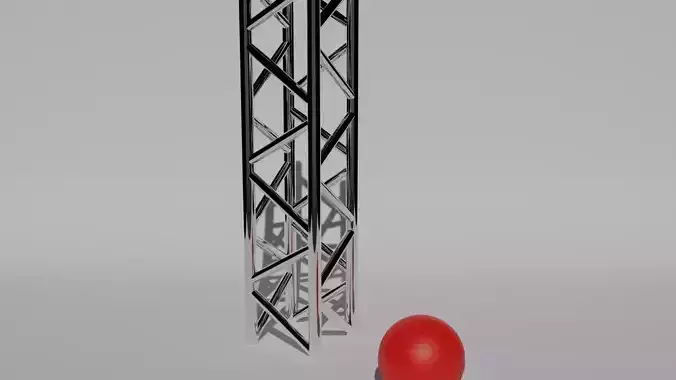 Studio Scaffolding Low-poly 3D model