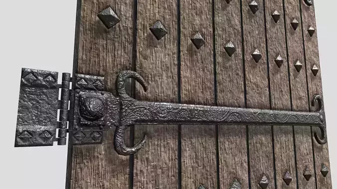 Medieval Noble Reinforced Door