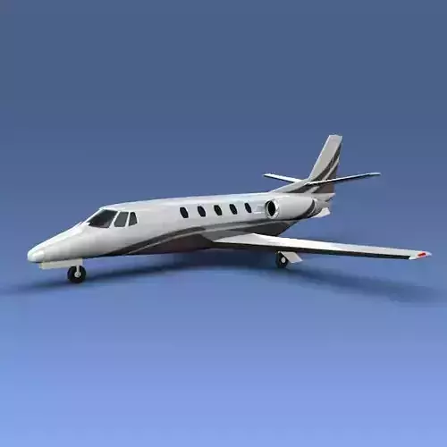 Cessna Citation XLS private jet 3D model