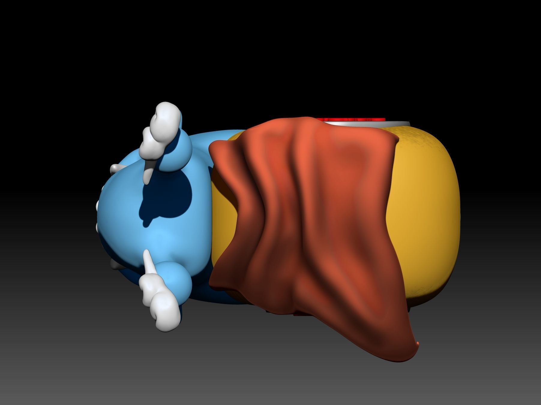 Denden mushi jimbe 3D print model_4