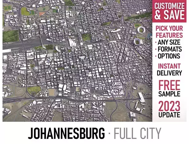 Johannesburg - 3D City Model