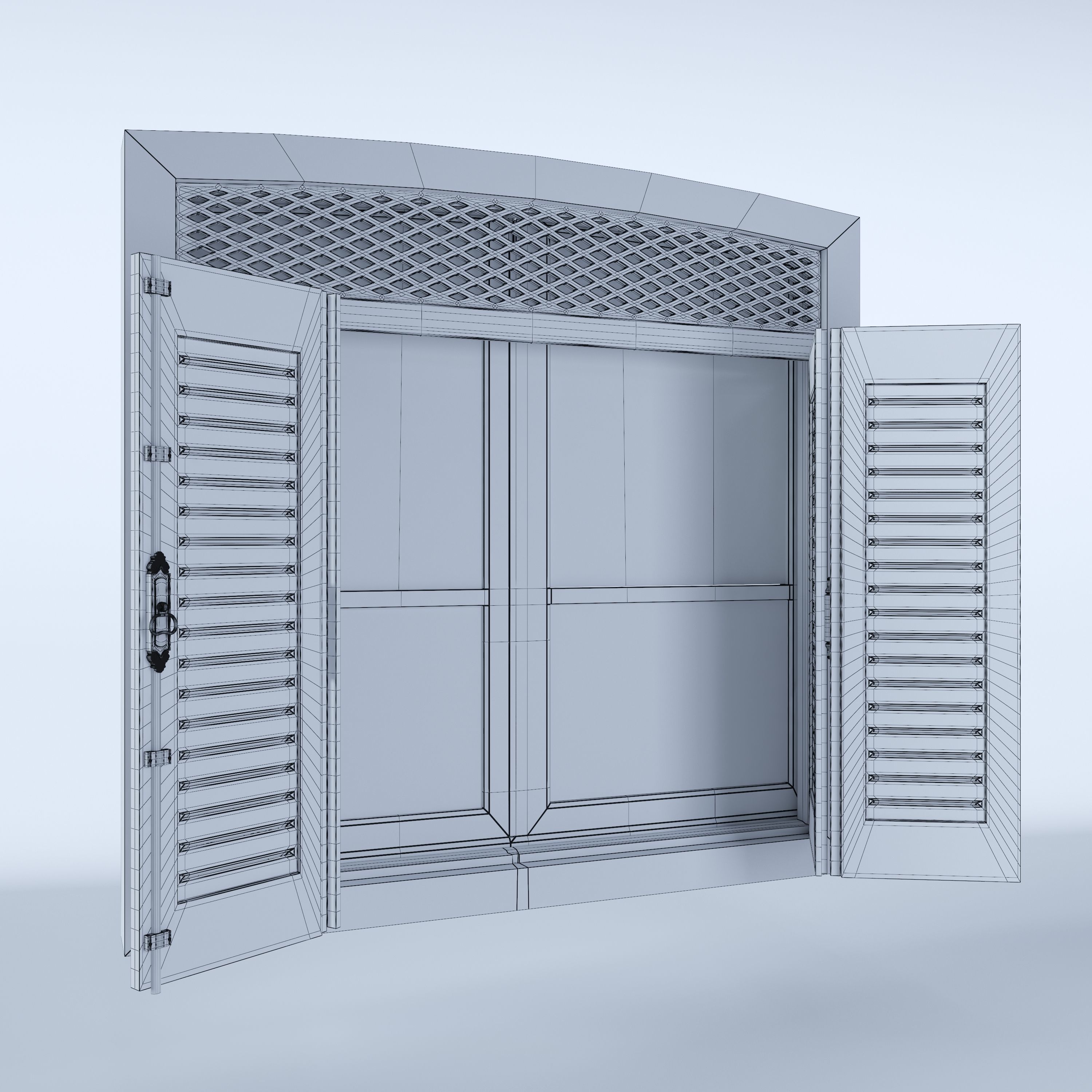 Classic Window 3D model_2
