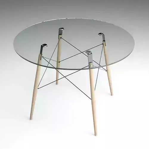  glass scandinavian table