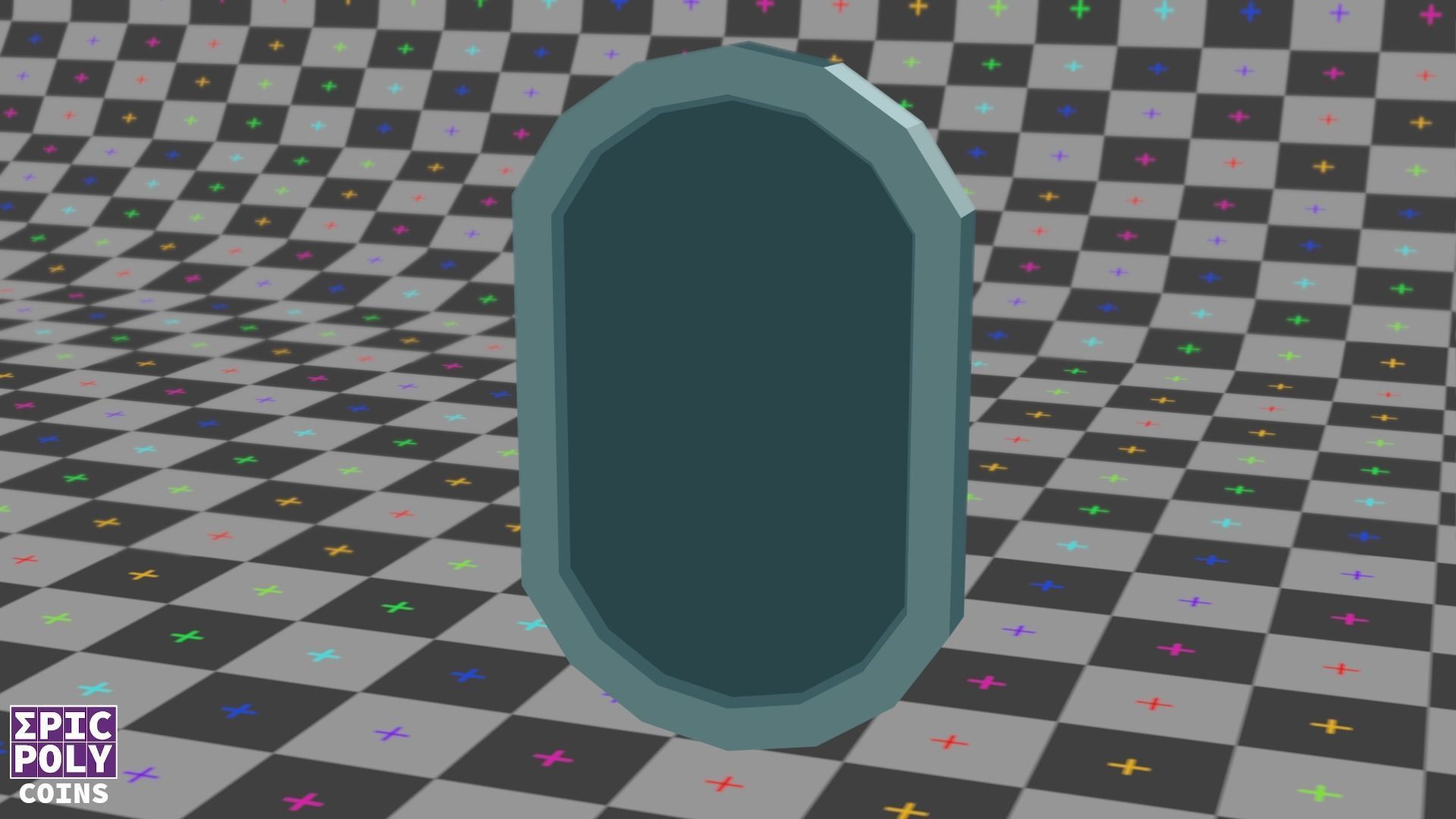 Epic Poly - Mariolike Coin with LOD Low-poly 3D model_15